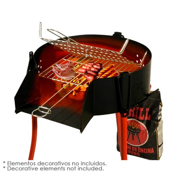 Barbacoa Rustica Multiusos Ø 50 cm. Valida Para Carbon, Leña y Paelleros. - Imagen 3
