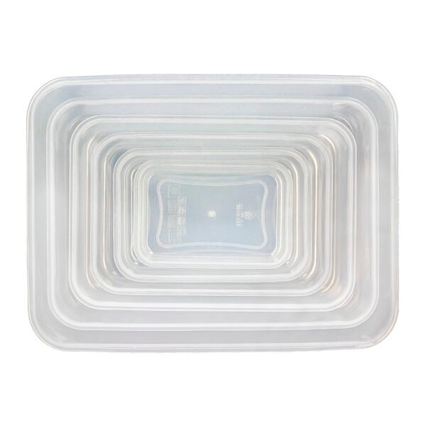 Juego Recipientes Cierres Hermeticos Plastico Rectangulares (6 Piezas) - Imagen 6