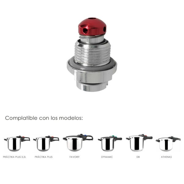Valvula De Seguridad Compatible Con Olla A Presión Súper Rápida Magefesa Nova, Nova Pro, Prisma y Astra, Recambio oficial - Imagen 4