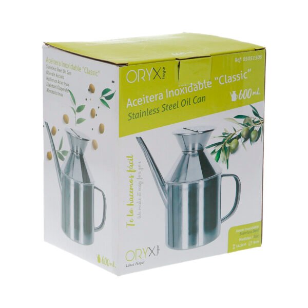Aceitera  Acero Inoxidable Modelo "Classic" 625ml. - Imagen 5