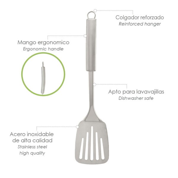 Rasera Cocina Acero Inoxidable 7,5 x 35,5 (Alt.) cm. - Imagen 4