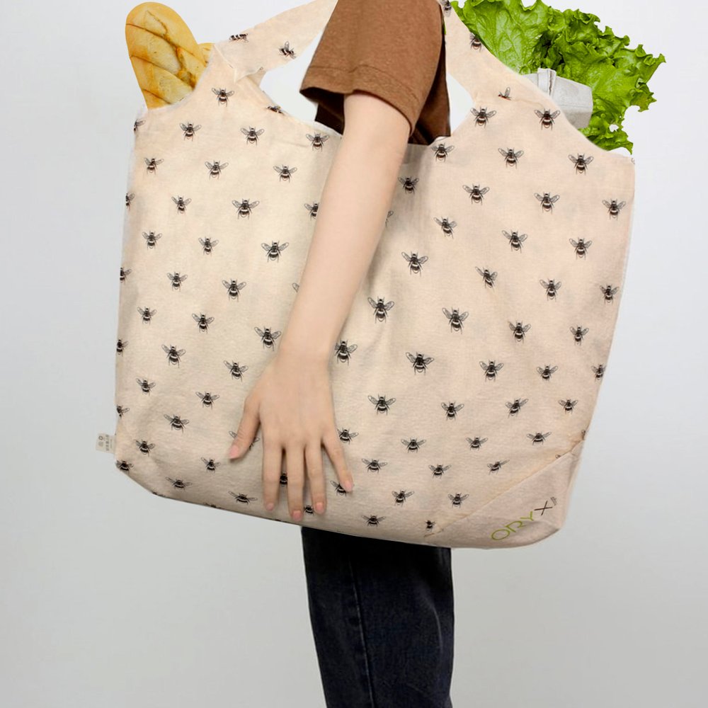 Bolsa Compra Algodon Organico 100% Plegable 52x47 cm. - Imagen 5