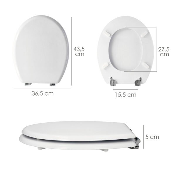 Tapa Wc  Blanco Deluxe - Imagen 3