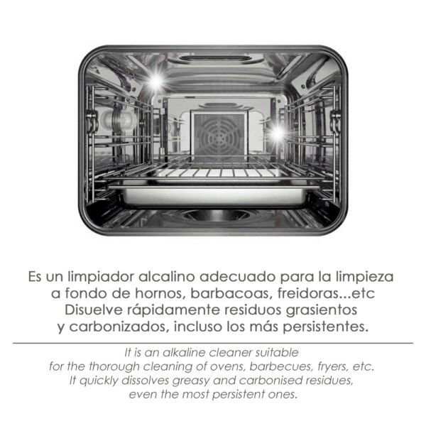 Limpiador Para Barbacoas y Hornos 750 Ml. Desengrasante Limpia Parrillas, Hornos, Barbacoas, Microondas. - Imagen 4