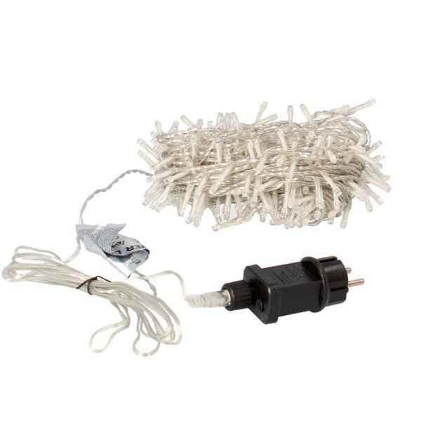Guirnalda Luces Navidad 300 Leds Color Blanco Calido. Luz Navidad Interiores y Exteriores Ip44. Cable Transparente. - Imagen 4