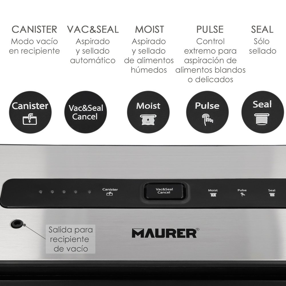 Maquina Envasar Al Vacio Maurer 130W. - Imagen 3