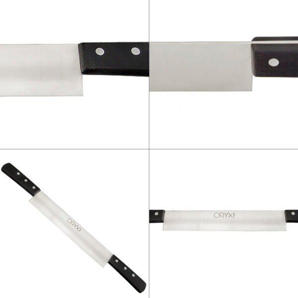 Cuchillo Grenoble Quesero 2 Mangos Hoja Acero Inoxidable 25 cm. Negro - Imagen 4