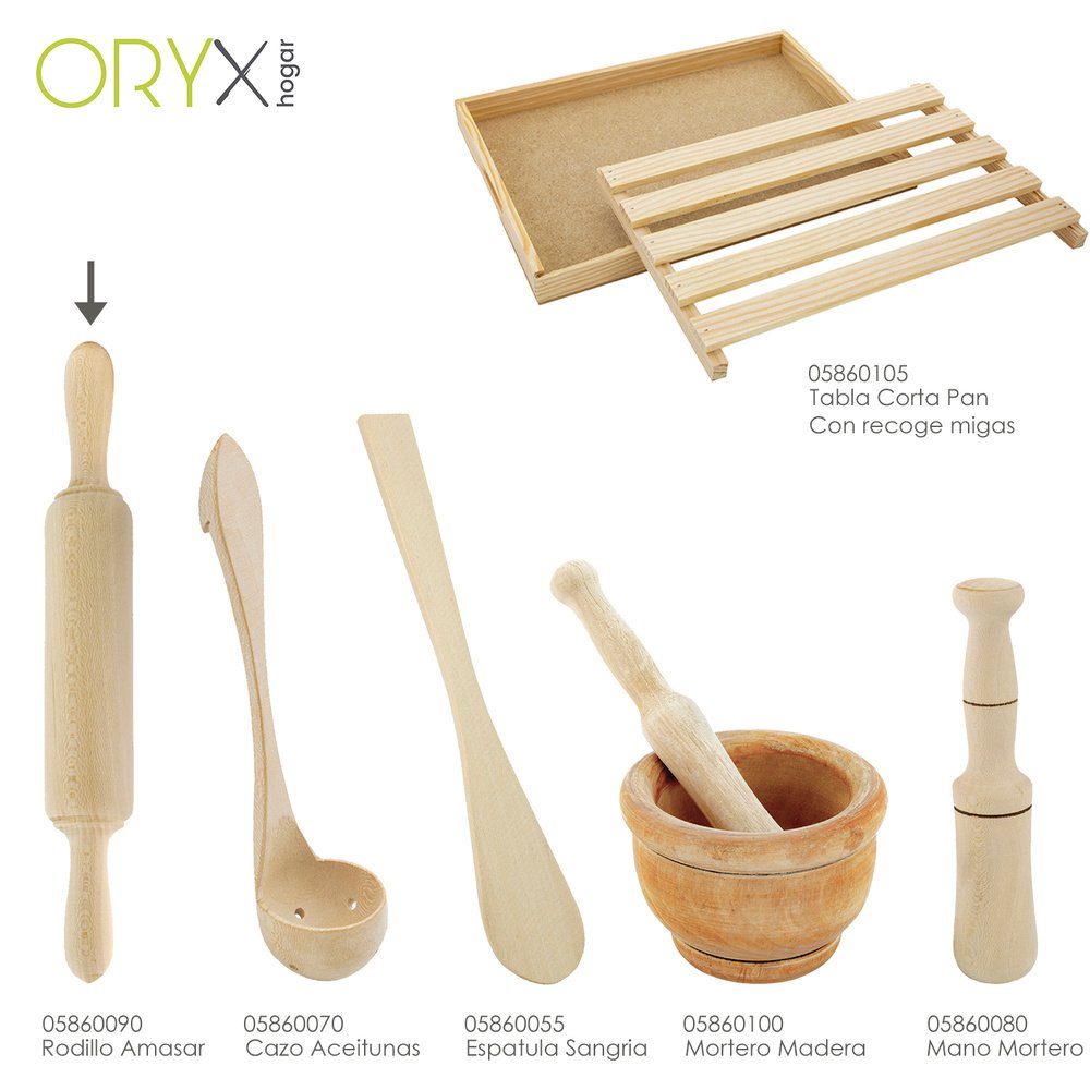 Rodillo Amasar Madera Oryx 40 cm. - Imagen 3
