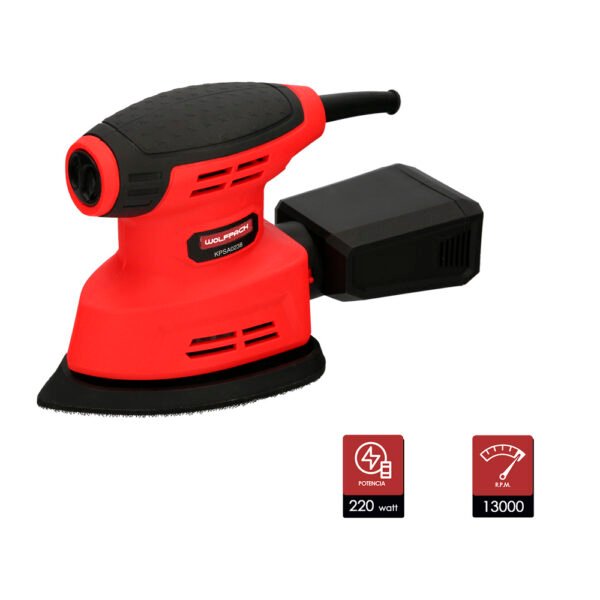 Lijadora Wolfpack Delta 220 Watt. Lijadora Mouse Multifunción. Decapado, Lijado, Eliminar Oxido, etc. - Imagen 2
