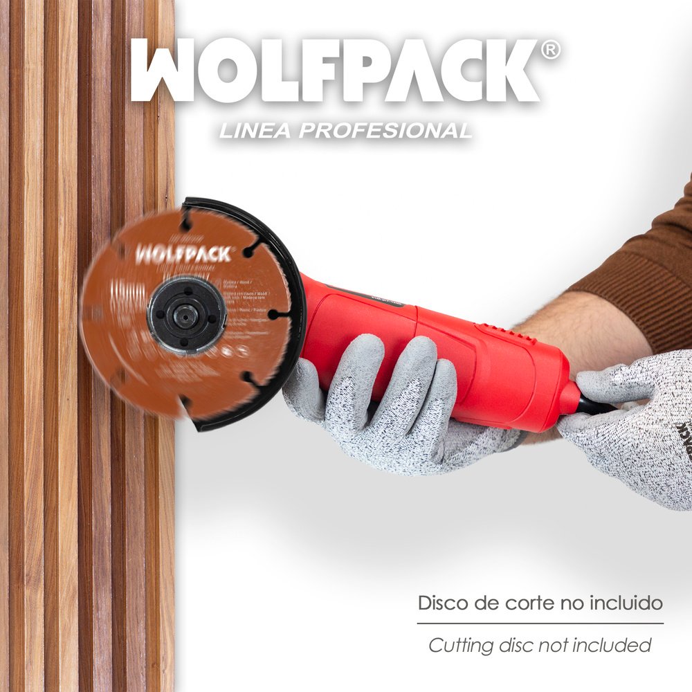 Amoladora Angular 710 Watt. Disco Ø 115 mm. 11.000 R.P.M. Mango 2 Posiciones Eje M14 Protector Disco Ajustable - Imagen 7