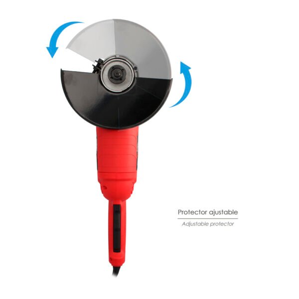 Amoladora Angular 2.400 Watt. Disco Ø 230 mm. 6.500 R.P.M. Mango 3 Posiciones Eje M14 Protector Disco Ajustable, Anti arranque - Imagen 5