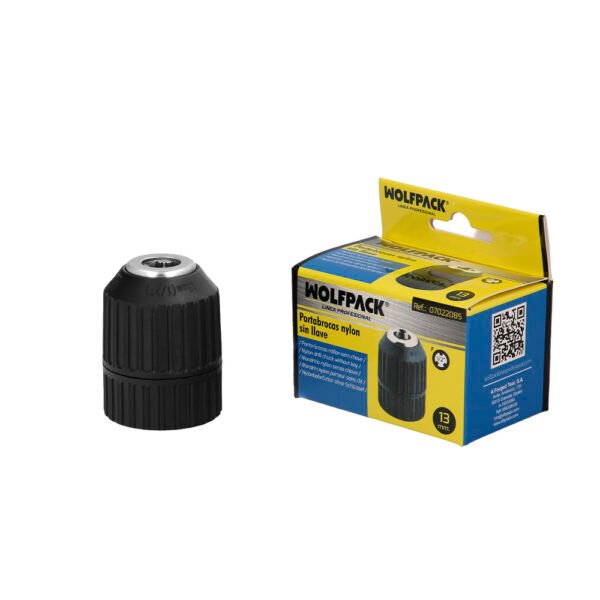 Portabrocas Sin Llave Nylon 1/2" Hembra Ø 13mm.  Sin Llave Portabrocas, Autoajustable - Imagen 2