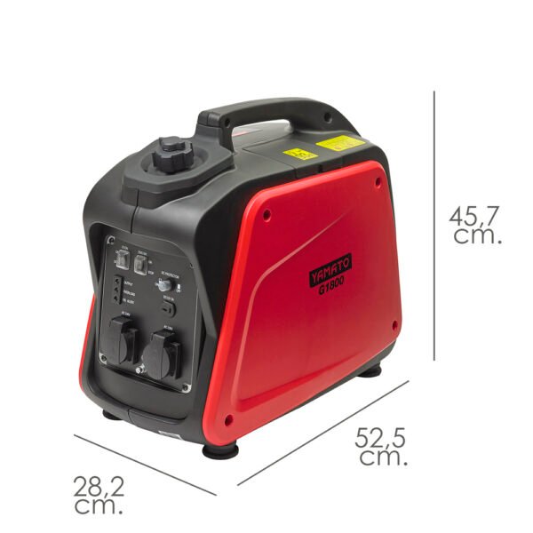 Generador Inverter Gasolina Silencioso 1,8 Kw Motor 4 Tiempos. Motor 4 Tiempos OHV. Estación Energia Generador Electricidad - Imagen 2