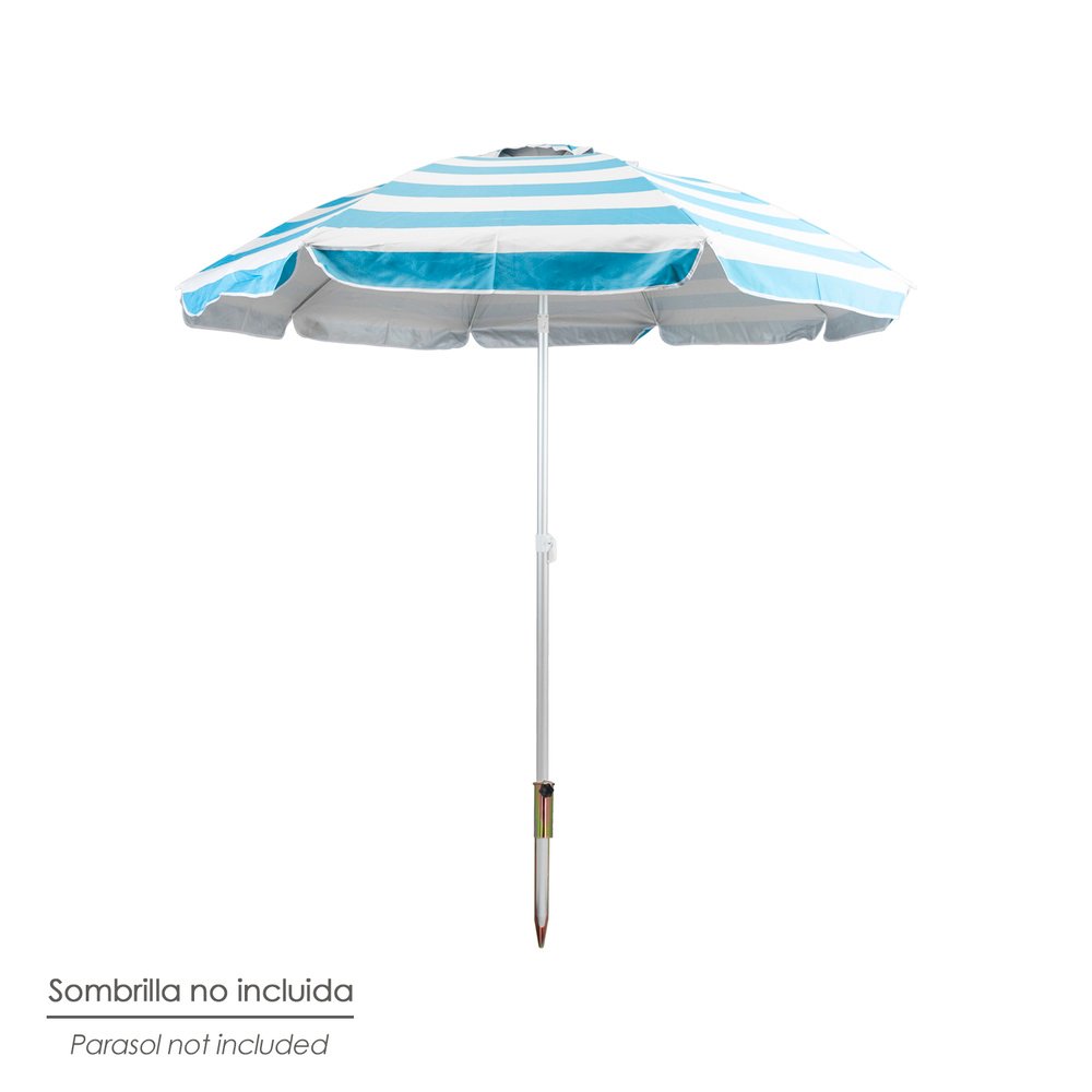 Pincho Acero Sombrilla Playa 48cm - Imagen 4