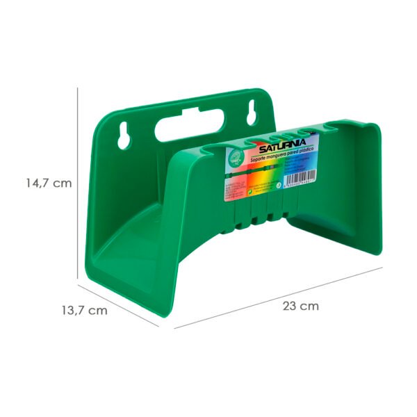 Soporte Para Mangueras De Jardín. Fijación a la  Pared. Realizado en Plastico - Imagen 2