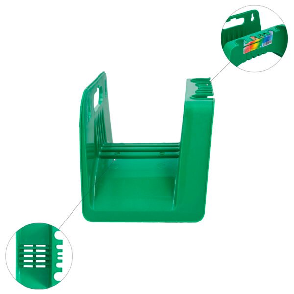 Soporte Para Mangueras De Jardín. Fijación a la  Pared. Realizado en Plastico - Imagen 3
