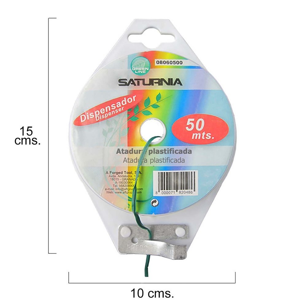 Atadura Plastificada Con Dispensador De 50 Metros. Ideal Para Entutorar, Jardin, Bonsais, Macetas, etc. Flexible y Duradero. - Imagen 3