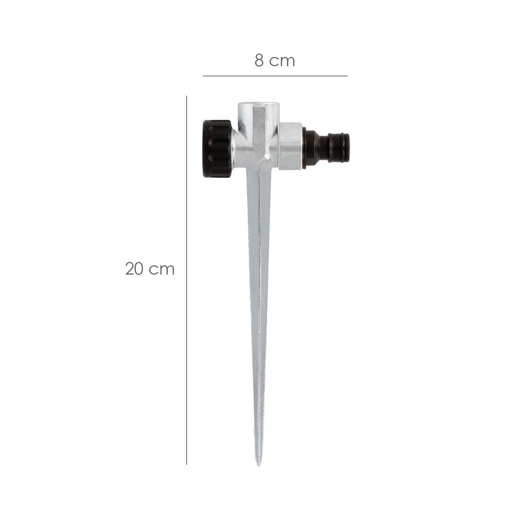 Pincho Para Aspersor Metalico Saturnia Con Racord Manguera - Imagen 2