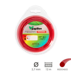 Hilo Nylon Desbrozadoras Redondo Profesional Ø 2,7 mm. Rollo 12 metros. Hilo Nylon Corte Desbrozadores Hierba, Jardin, Maleza