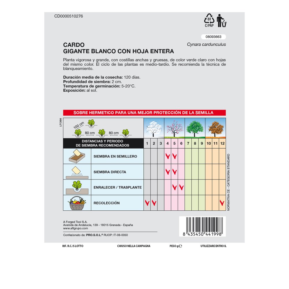 Semillas Huerto Cardo - Imagen 2