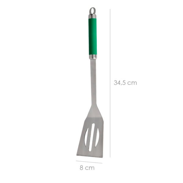 Set Complementos Para Barbacoa 3 Piezas. (Espatula, Pinzas y Tenedor) 34,5 cm. - Imagen 3