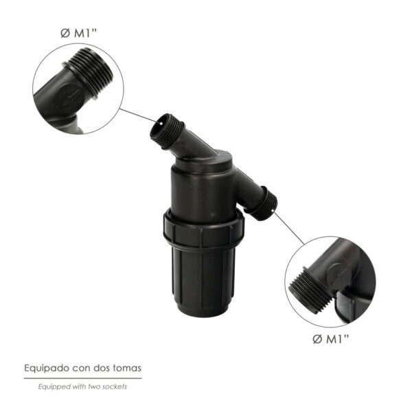 Filtro Con Malla Interior 1" Para Sistema De Goteo (Malla 100 Mesh) Riego Por Goteo, Microaspersión, Riego Por Nebulizacion - Imagen 3