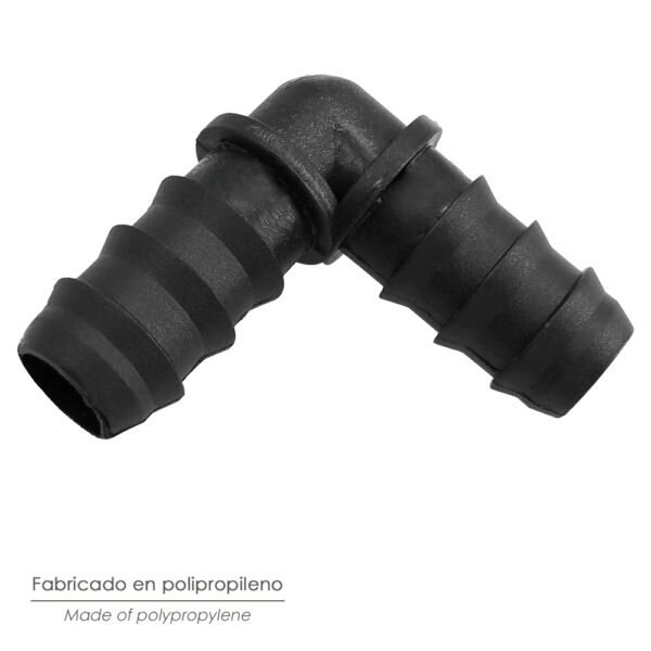 Codo Simple Para Tuberias Goteo Ø 16 mm. (Bolsa 100 Piezas) Riego Por Goteo, Microaspersión, Riego Por Nebulizacion - Imagen 4