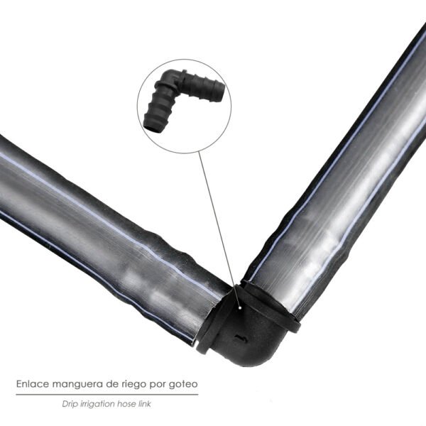 Codo Simple Para Tuberias Goteo Ø 16 mm. (Bolsa 100 Piezas) Riego Por Goteo, Microaspersión, Riego Por Nebulizacion - Imagen 5