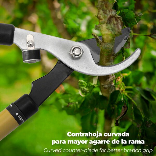 Tijeras Podar Profesional Acero Telescópica 2 Manos - Imagen 6
