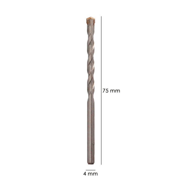 Broca Widia Piedra / Hormigón Ø 4 mm. Din 8039 Punta de Tungsteno. - Imagen 2
