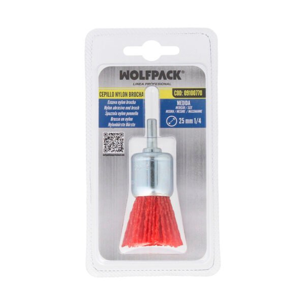 Cepillo Nylon Brocha Ø 25 mm. Cepillo De Lijado Nailon. Cepillo Para Taladro De Nailon, Cepillo De Alambre Abrasivo De Nailon - Imagen 5