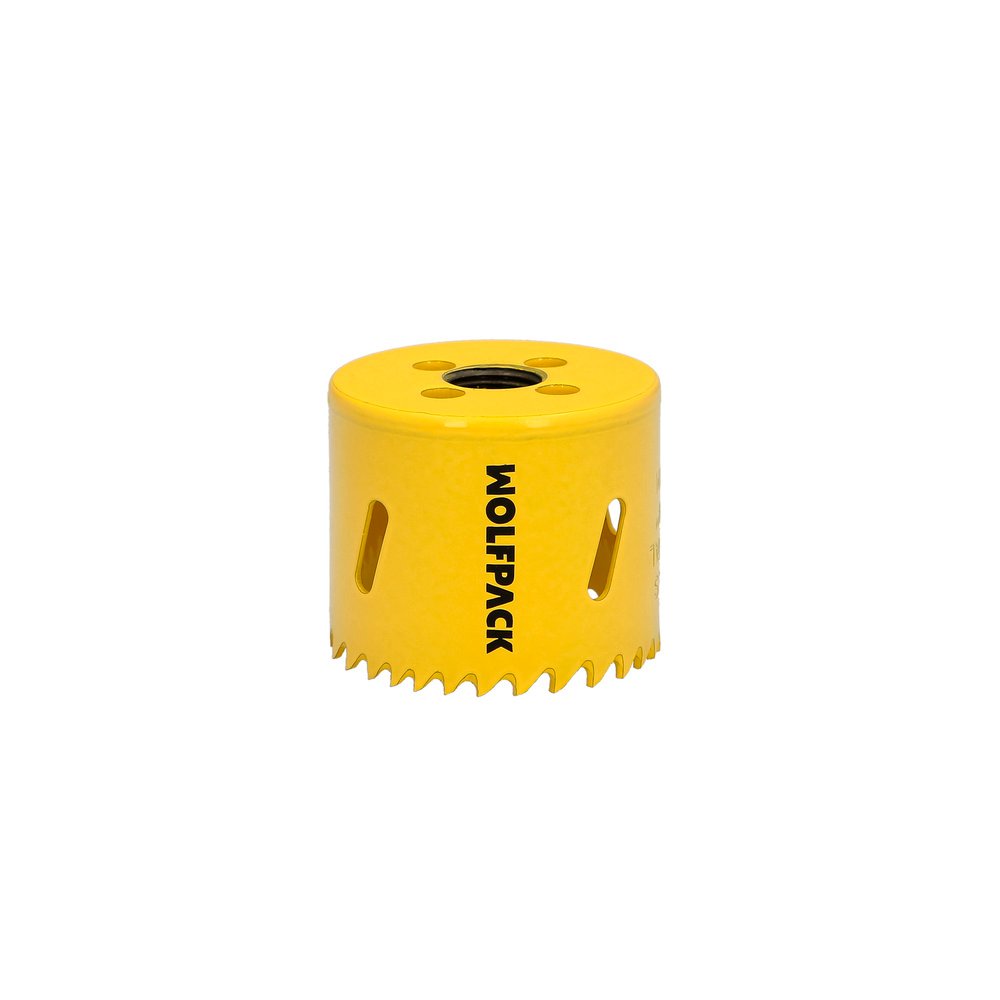 Corona Sierra Bimetal Ø 57 mm. Templado Termico, Base Reforzada. Corona Madera, Broca Agujeros Madera, Acero, Hierro, Plasticos - Imagen 3