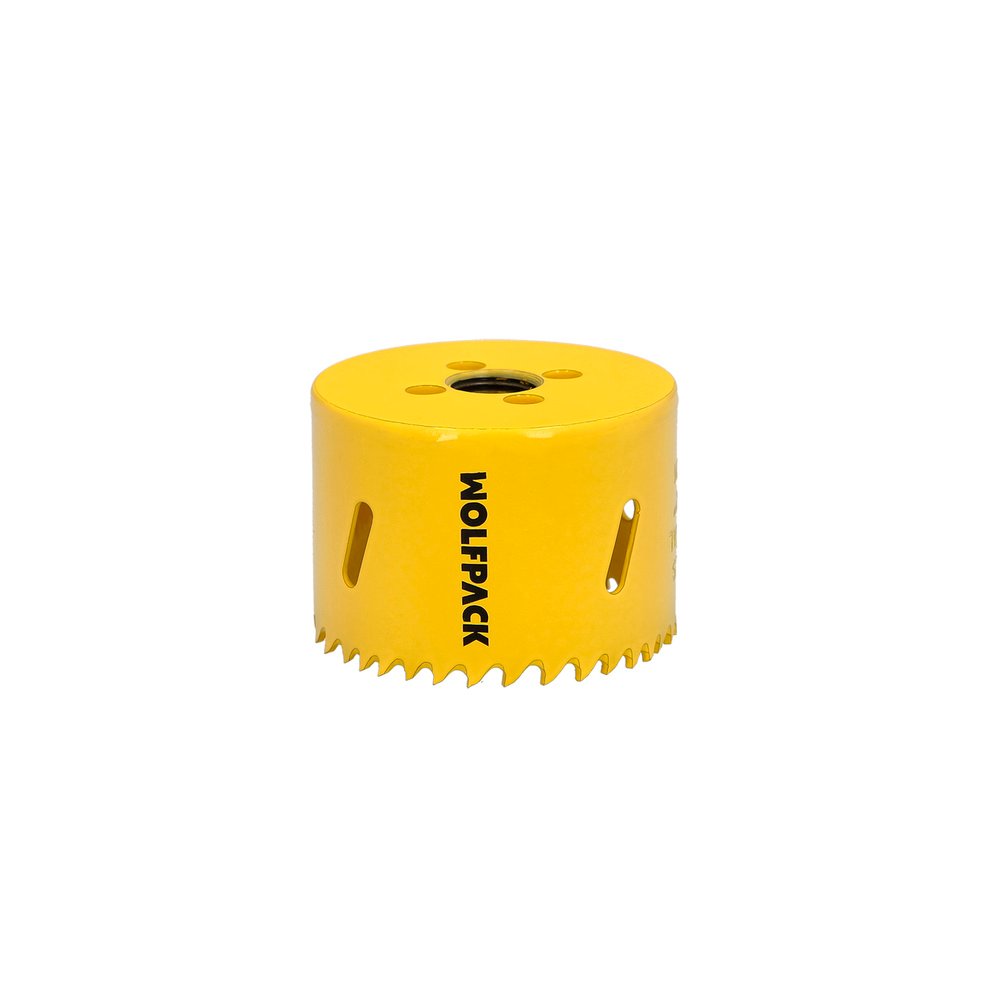 Corona Sierra Bimetal Ø 60 mm. Templado Termico, Base Reforzada. Corona Madera, Broca Agujeros Madera, Acero, Hierro, Plasticos - Imagen 3