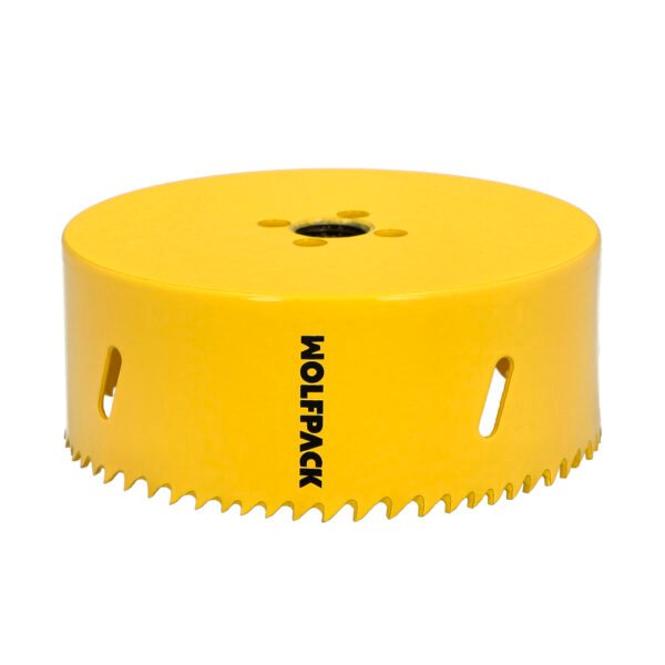 Corona Sierra Bimetal Ø 111 mm. Templado Termico, Base Reforzada. Corona Madera, Broca Agujeros Madera, Acero, Hierro, Plasticos - Imagen 3