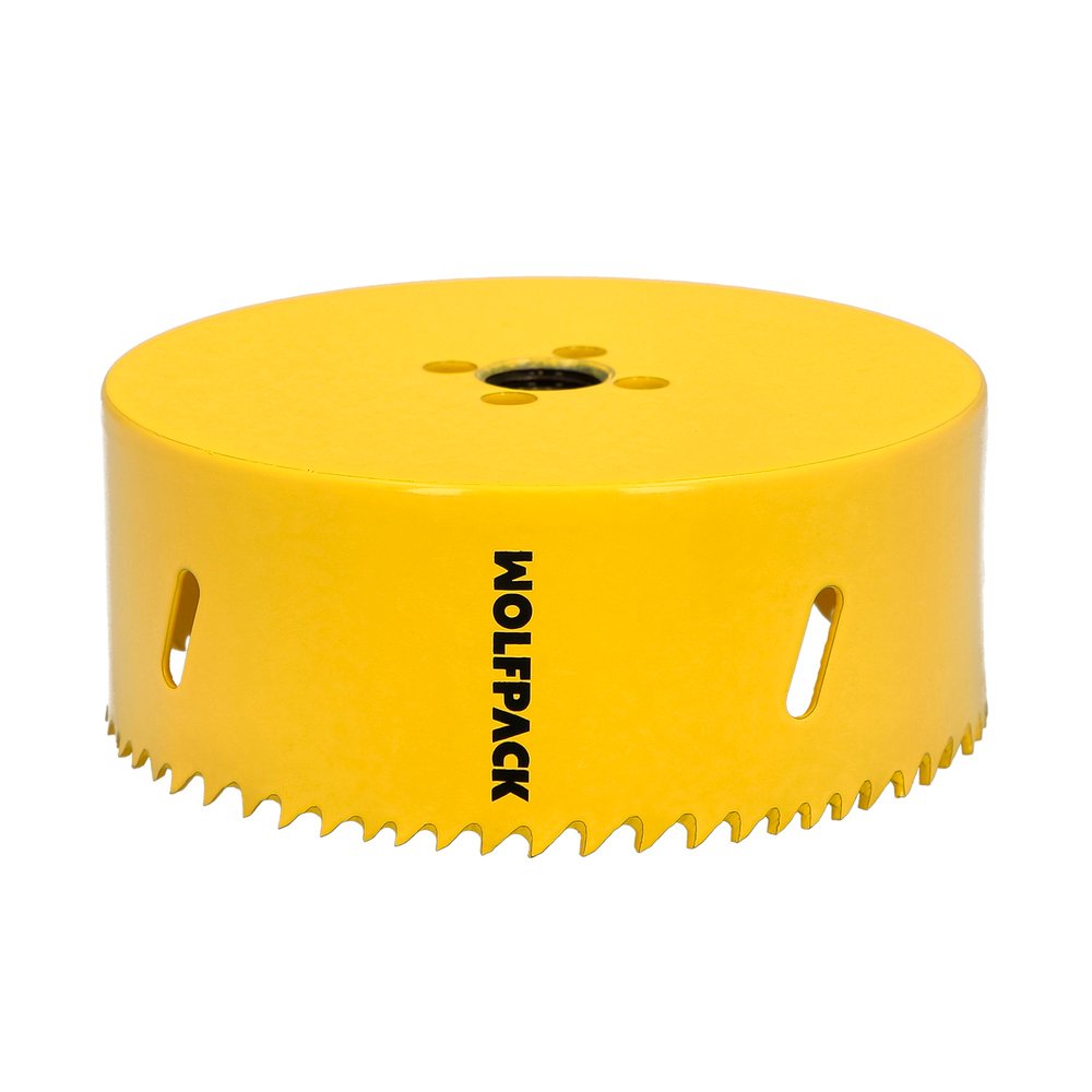 Corona Sierra Bimetal Ø 111 mm. Templado Termico, Base Reforzada. Corona Madera, Broca Agujeros Madera, Acero, Hierro, Plasticos - Imagen 3