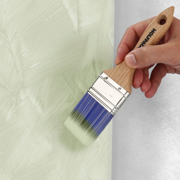 Paletina Profesional Plus Ancho 60 mm. Cerdas Sintenticas PBT, Mango Madera Haya Ergonomico, Brocha Pintor, Pincel Pintura - Imagen 5
