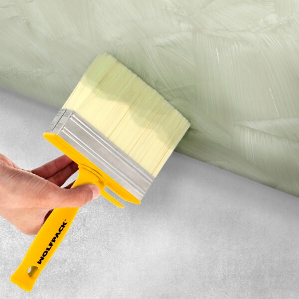Brocha Profesional Techos 120x30 Mm. Cerda Blanca. Mango Ergonomico, Con Gancho. Brocha Pintura, Brocha Pintor Profesional - Imagen 5