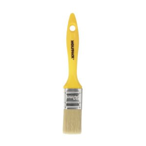 Paletina Profesional Cerda Blanca Ancho 30 mm. Cerdas Naturales Mango Plastico Ergonomico, Brocha Pintor, Pincel Pintura