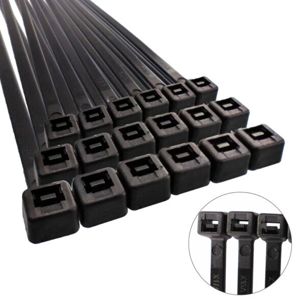 Brida Nylon 100%. Color Negro 2,5 x 160 mm. Bolsa 100 unidades. Abrazadera Plastico, Organizador Cables, Alta Resistencia - Imagen 3