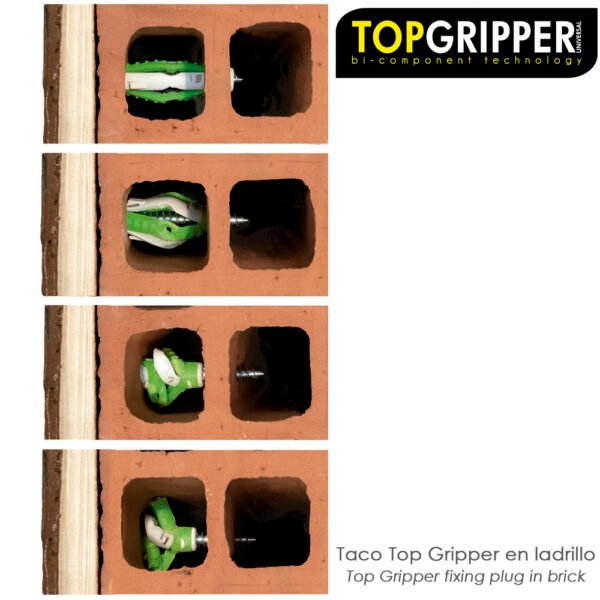 Taco Topgripper Bimaterial Ø 5 mm. (Caja 200 unidades) Taco Anclaje Universal, Taco Hormigon, Taco Pladur, Taco Ladrillo - Imagen 6