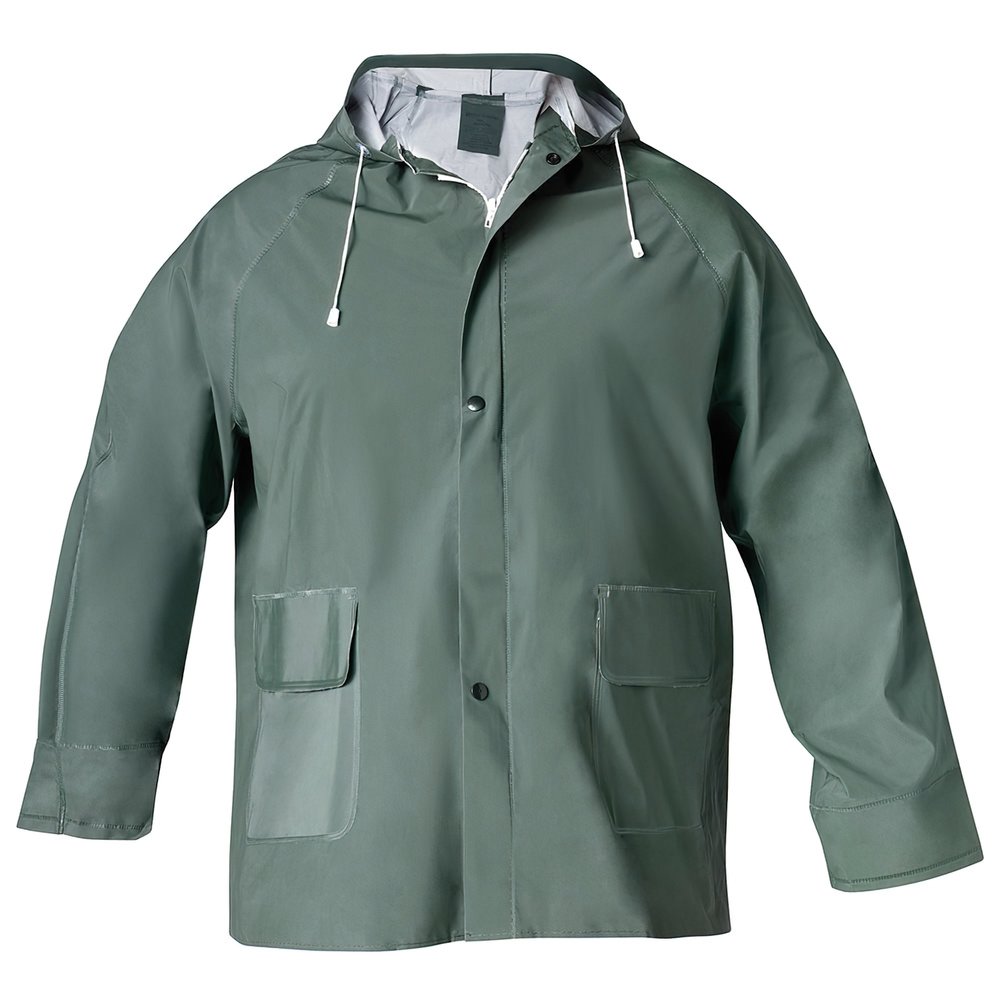 Traje de Agua Impermeable Verde Pvc         Talla 7-L - Imagen 2