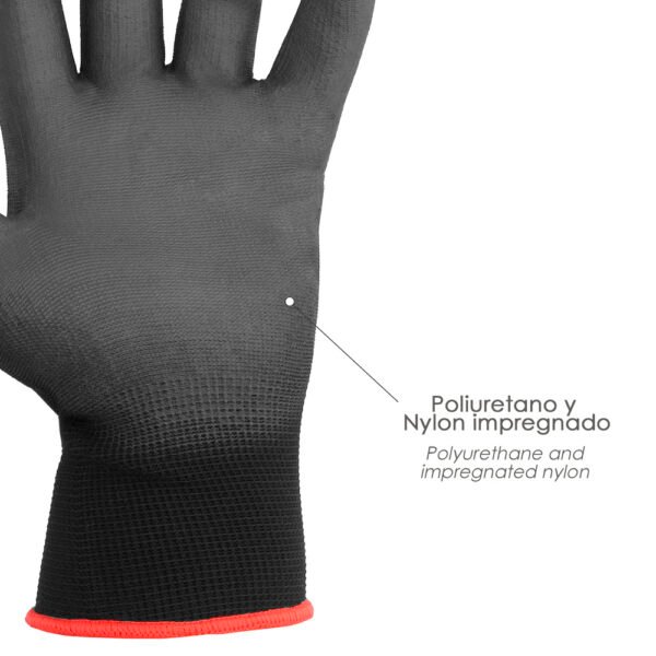 Guantes Poliuretano / Poliester Impregnado  7" (Par) - Imagen 2