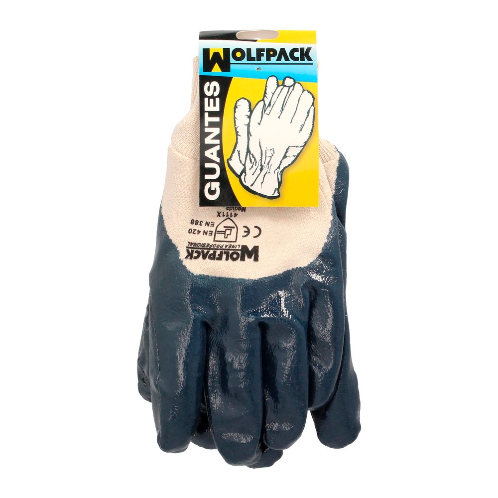 Guantes Nitrilo / Lona  Pesados Nimax 10" (Par) - Imagen 2