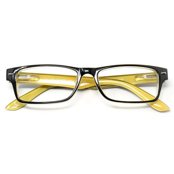 Gafas Lectura Kansas Negro / Amarillo. Aumento +2,0 Gafas De Vista, Gafas De Aumento, Gafas Visión Borrosa - Imagen 4