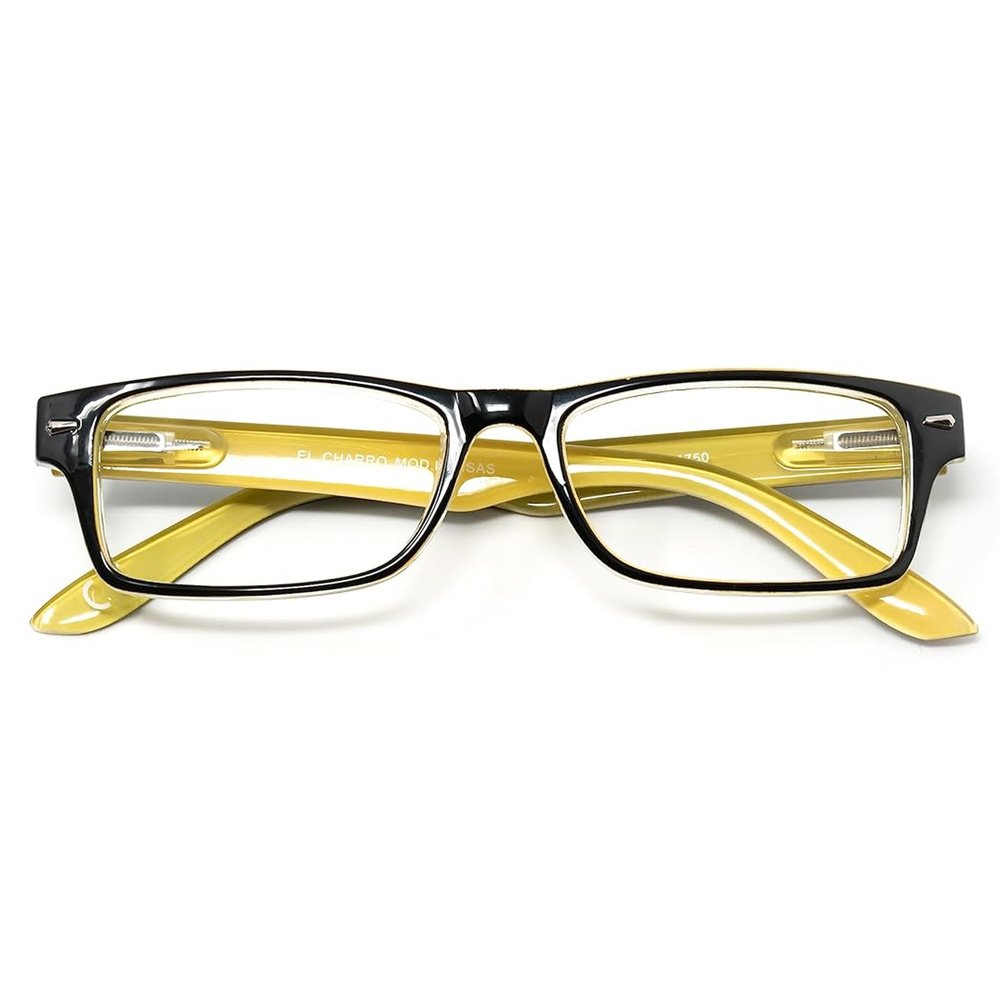 Gafas Lectura Kansas Negro / Amarillo. Aumento +2,0 Gafas De Vista, Gafas De Aumento, Gafas Visión Borrosa - Imagen 4