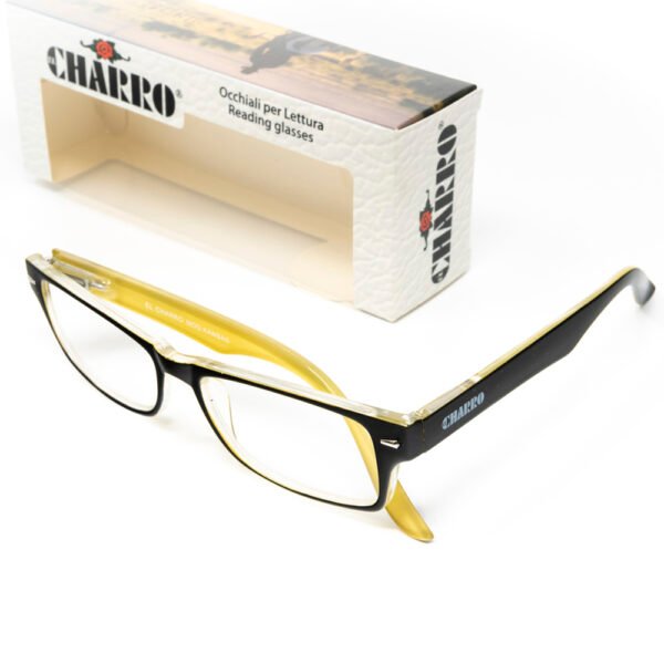 Gafas Lectura Kansas Negro / Amarillo. Aumento +3,0 Gafas De Vista, Gafas De Aumento, Gafas Visión Borrosa - Imagen 3