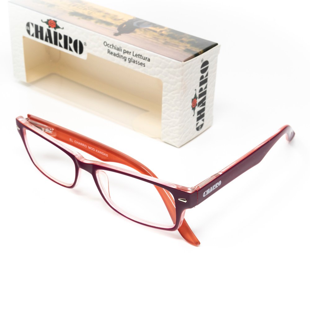 Gafas Lectura Kansas Morado / Naranja. Aumento +1,0 Gafas De Vista, Gafas De Aumento, Gafas Visión Borrosa - Imagen 3