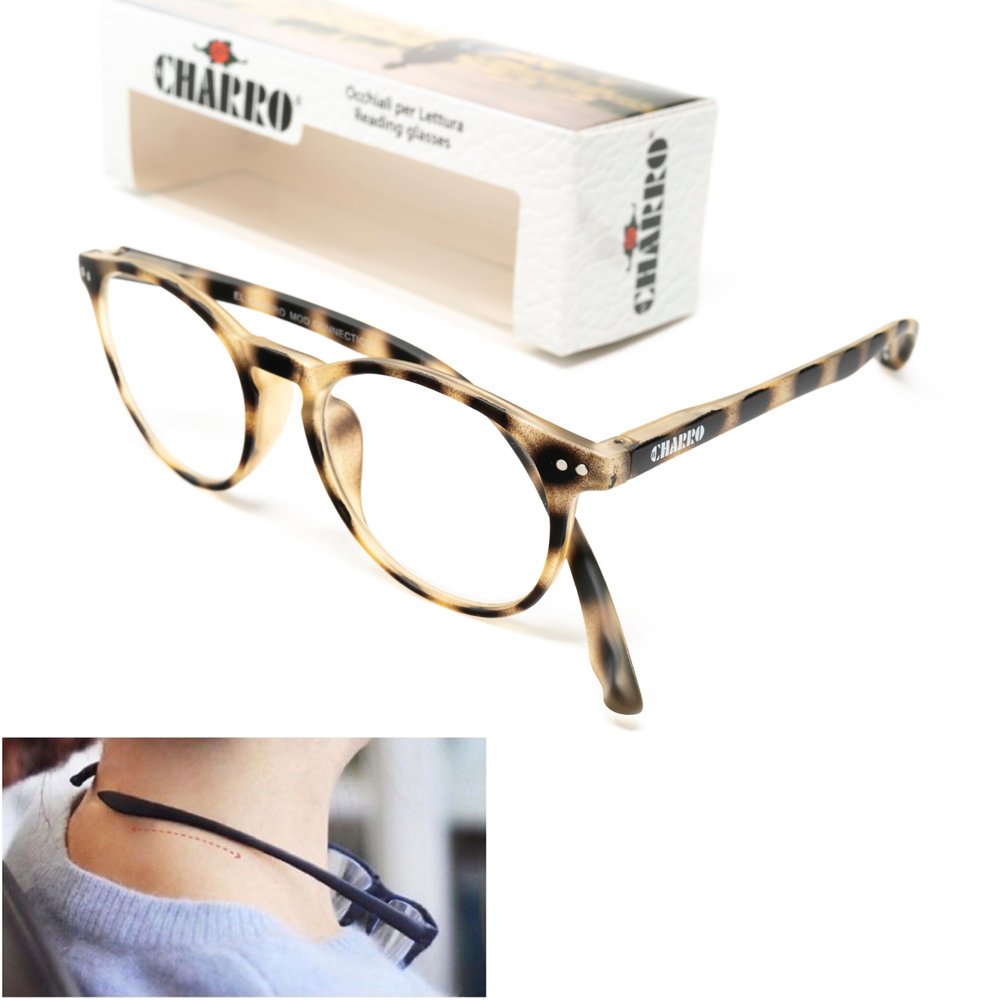 Gafas Lectura Connecticut Estampado Carey Aumento +3,0 Patillas Para Colgar Del Cuello , Gafas De Vista, Gafas De Aumento - Imagen 3