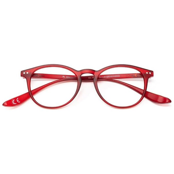 Gafas Lectura Connecticut Color Rojo Aumento +1,5 Patillas Para Colgar Del Cuello , Gafas De Vista, Gafas De Aumento - Imagen 4