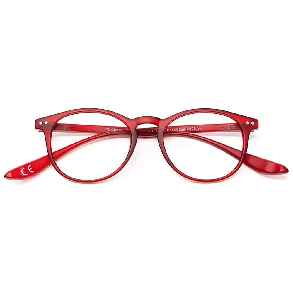 Gafas Lectura Connecticut Color Rojo Aumento +1,5 Patillas Para Colgar Del Cuello , Gafas De Vista, Gafas De Aumento - Imagen 4